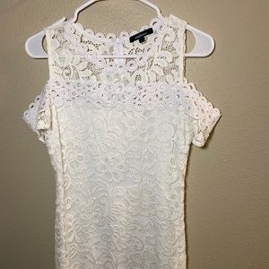 White lace dress